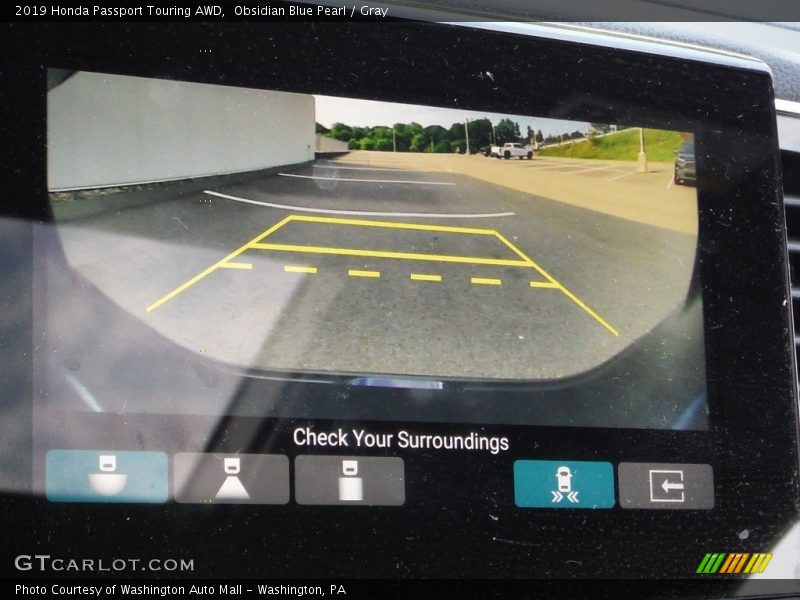 Obsidian Blue Pearl / Gray 2019 Honda Passport Touring AWD