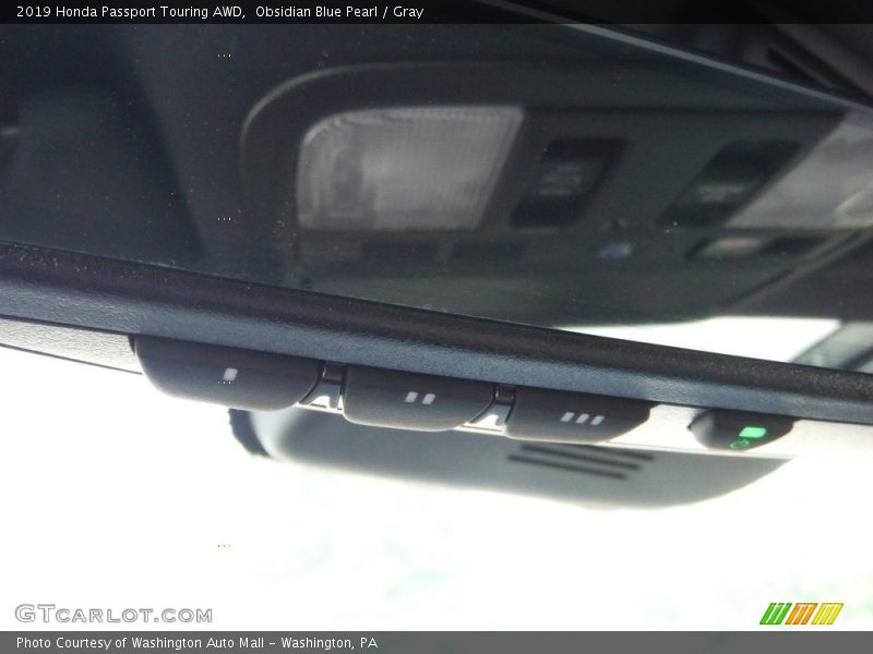 Obsidian Blue Pearl / Gray 2019 Honda Passport Touring AWD