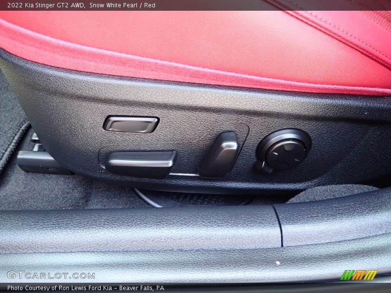 Snow White Pearl / Red 2022 Kia Stinger GT2 AWD