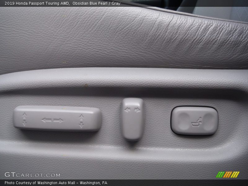 Obsidian Blue Pearl / Gray 2019 Honda Passport Touring AWD