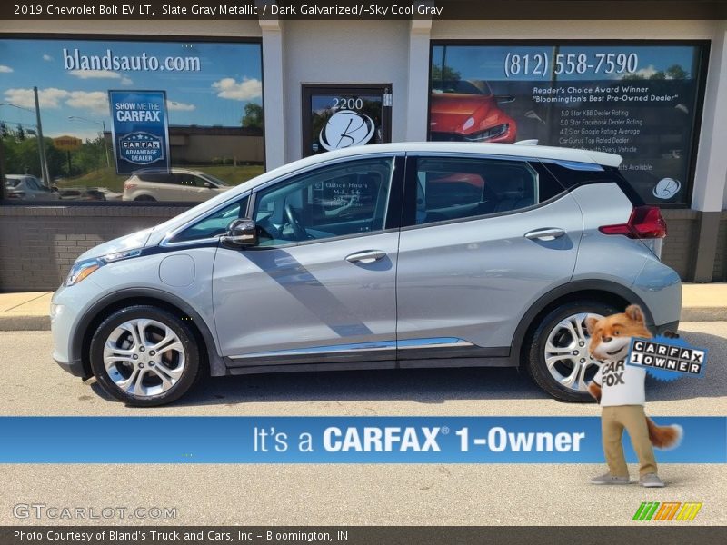 Slate Gray Metallic / Dark Galvanized/­Sky Cool Gray 2019 Chevrolet Bolt EV LT