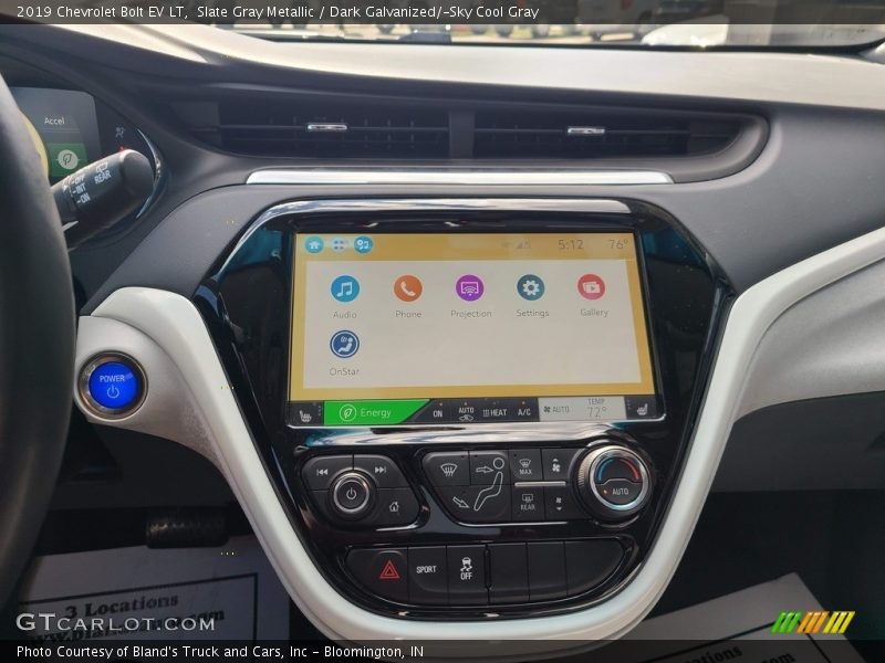 Slate Gray Metallic / Dark Galvanized/­Sky Cool Gray 2019 Chevrolet Bolt EV LT