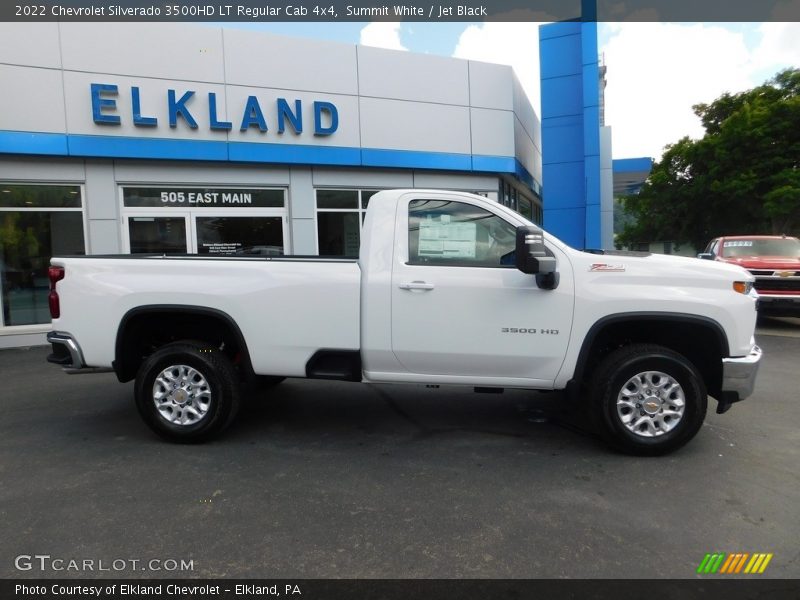 Summit White / Jet Black 2022 Chevrolet Silverado 3500HD LT Regular Cab 4x4