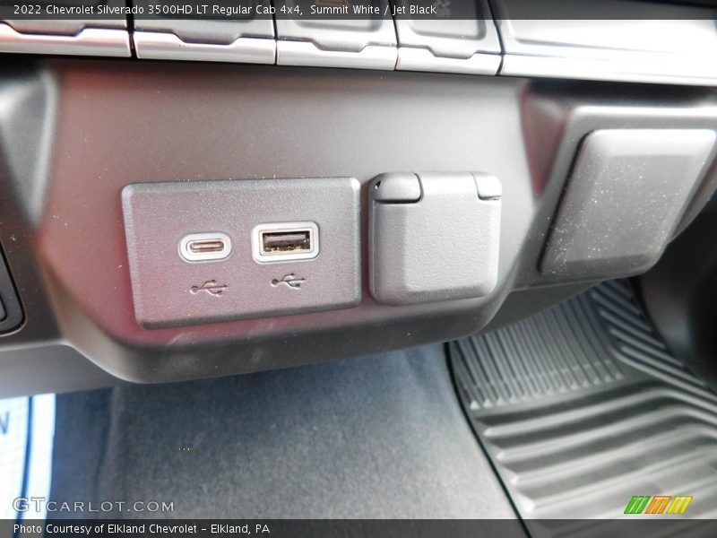 Summit White / Jet Black 2022 Chevrolet Silverado 3500HD LT Regular Cab 4x4