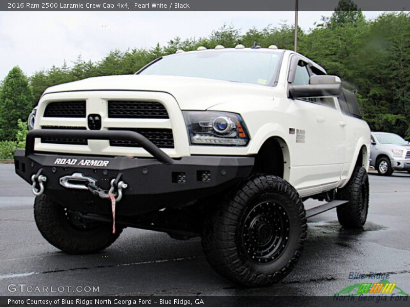 Pearl White / Black 2016 Ram 2500 Laramie Crew Cab 4x4