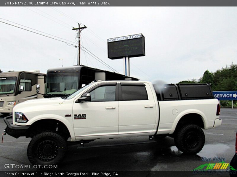 Pearl White / Black 2016 Ram 2500 Laramie Crew Cab 4x4