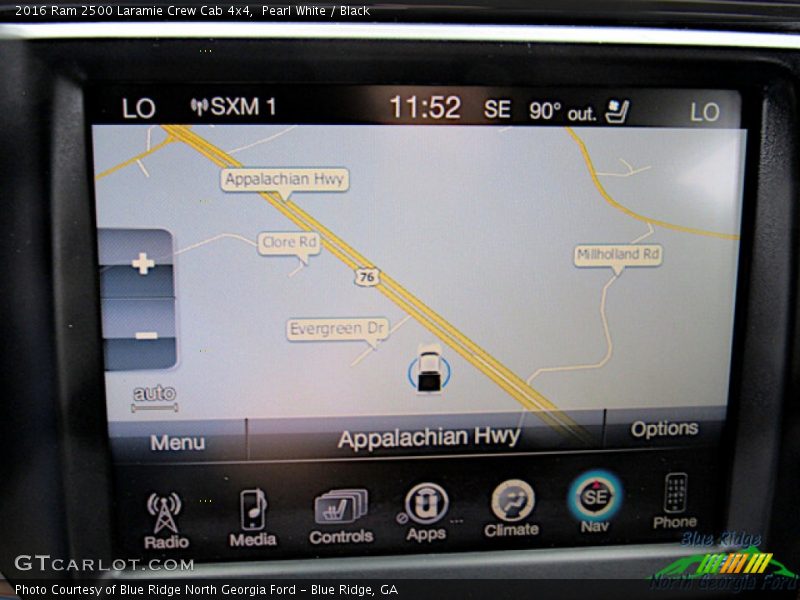 Navigation of 2016 2500 Laramie Crew Cab 4x4