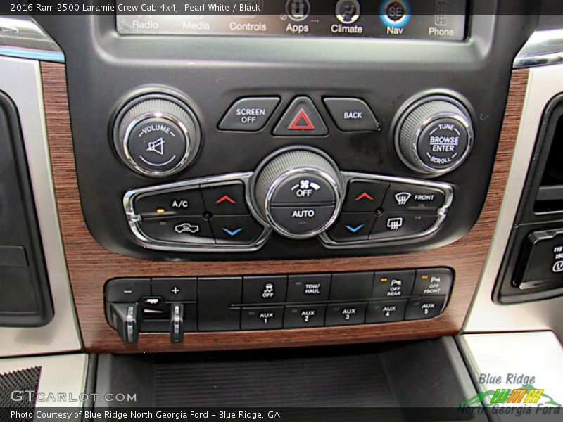 Controls of 2016 2500 Laramie Crew Cab 4x4