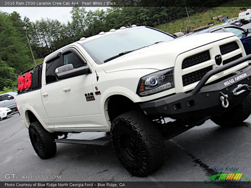 Pearl White / Black 2016 Ram 2500 Laramie Crew Cab 4x4