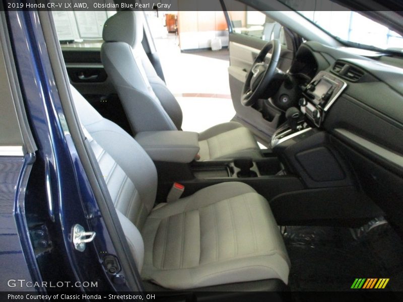 Obsidian Blue Pearl / Gray 2019 Honda CR-V LX AWD