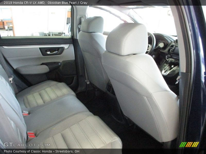 Obsidian Blue Pearl / Gray 2019 Honda CR-V LX AWD