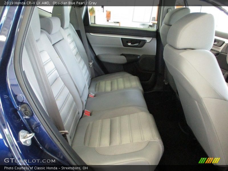 Obsidian Blue Pearl / Gray 2019 Honda CR-V LX AWD