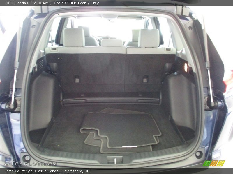 Obsidian Blue Pearl / Gray 2019 Honda CR-V LX AWD