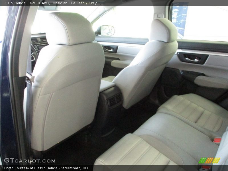 Obsidian Blue Pearl / Gray 2019 Honda CR-V LX AWD