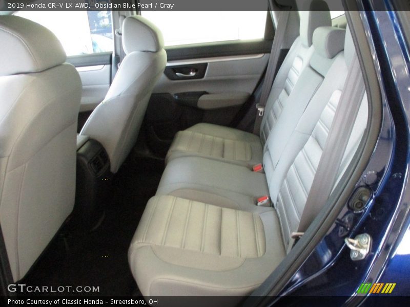 Obsidian Blue Pearl / Gray 2019 Honda CR-V LX AWD