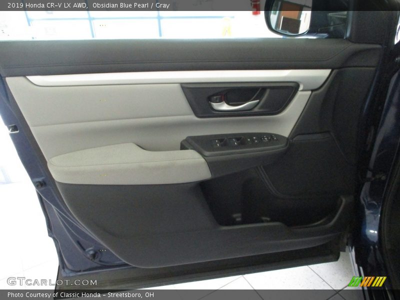 Obsidian Blue Pearl / Gray 2019 Honda CR-V LX AWD