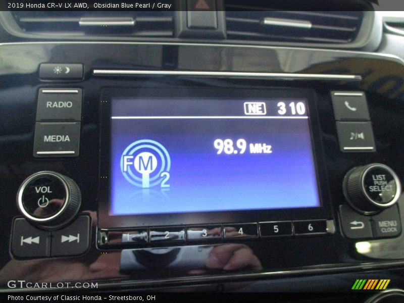 Obsidian Blue Pearl / Gray 2019 Honda CR-V LX AWD