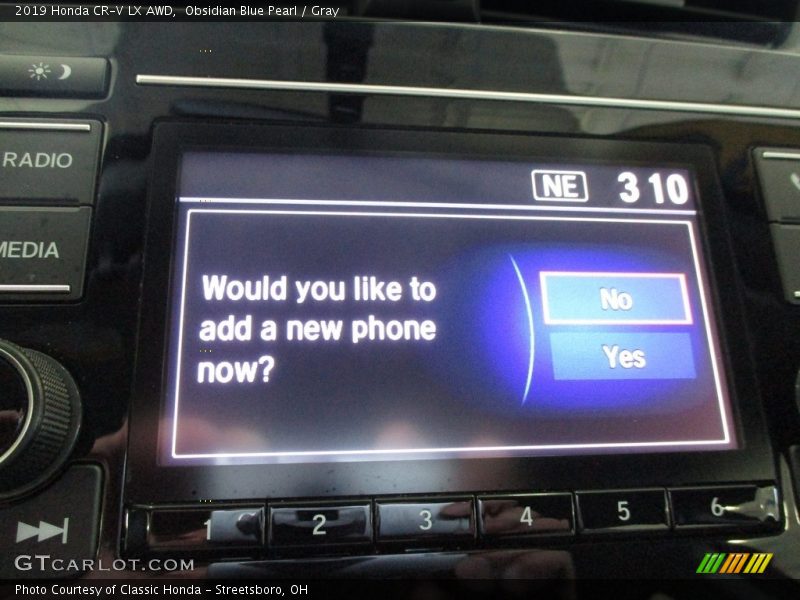 Obsidian Blue Pearl / Gray 2019 Honda CR-V LX AWD