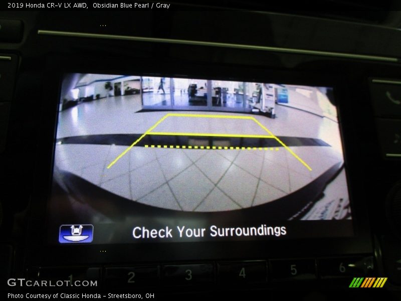 Obsidian Blue Pearl / Gray 2019 Honda CR-V LX AWD