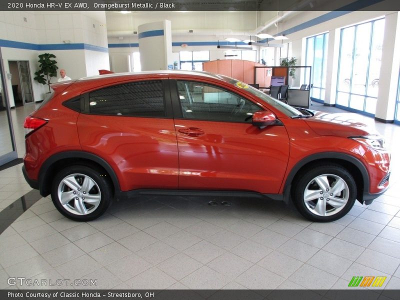 Orangeburst Metallic / Black 2020 Honda HR-V EX AWD