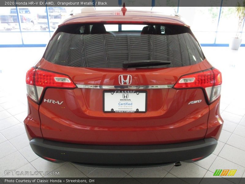 Orangeburst Metallic / Black 2020 Honda HR-V EX AWD