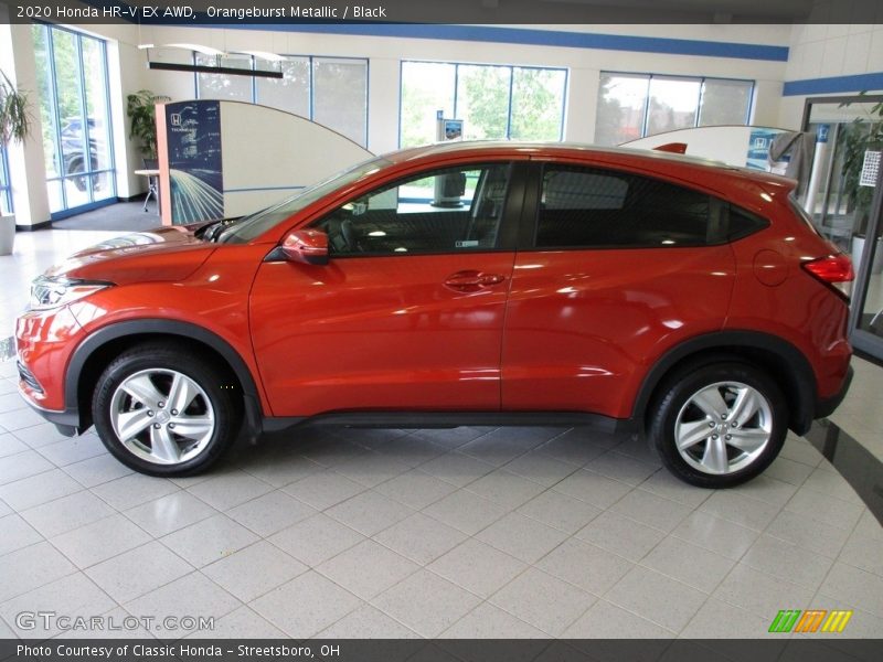 Orangeburst Metallic / Black 2020 Honda HR-V EX AWD
