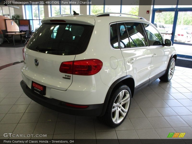 Pure White / Charcoal 2016 Volkswagen Tiguan SEL 4MOTION