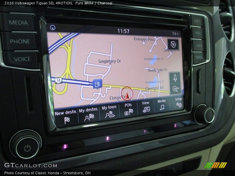 Navigation of 2016 Tiguan SEL 4MOTION