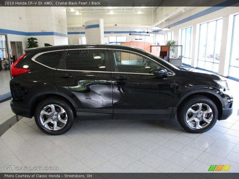 Crystal Black Pearl / Black 2019 Honda CR-V EX AWD