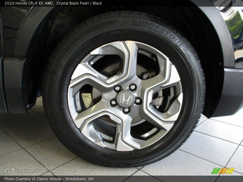 Crystal Black Pearl / Black 2019 Honda CR-V EX AWD