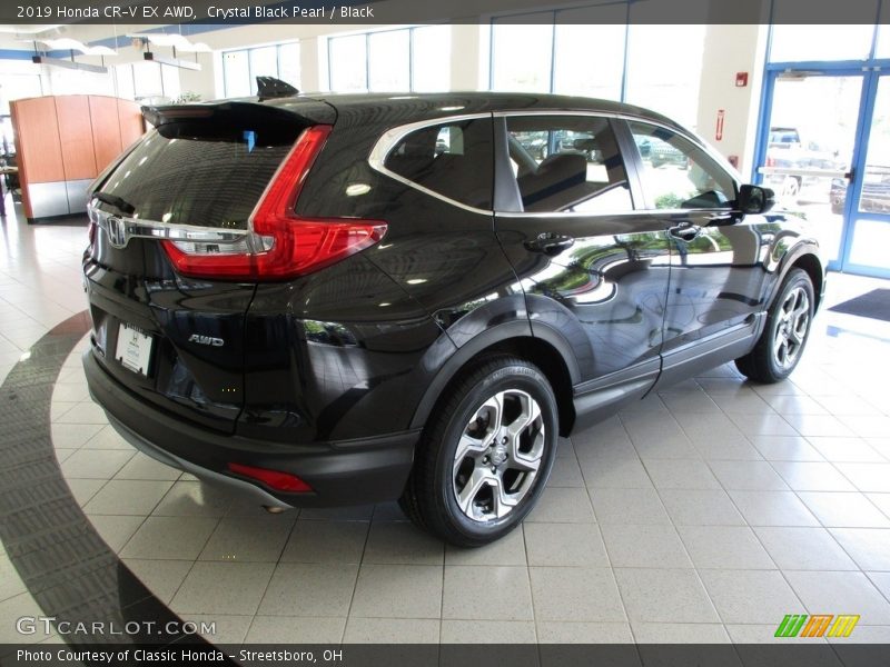 Crystal Black Pearl / Black 2019 Honda CR-V EX AWD