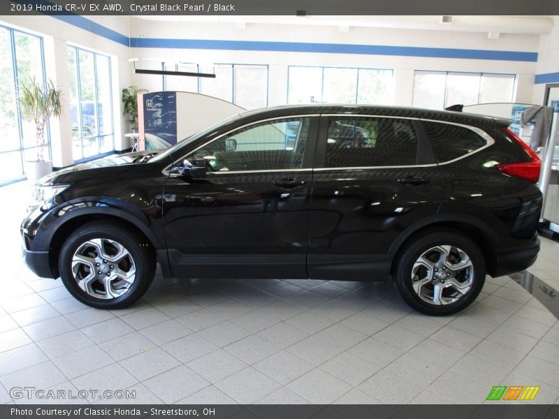 Crystal Black Pearl / Black 2019 Honda CR-V EX AWD