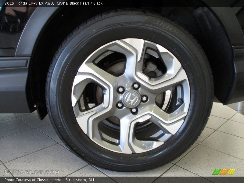 Crystal Black Pearl / Black 2019 Honda CR-V EX AWD
