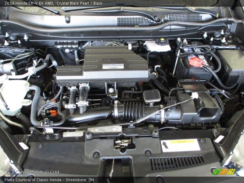 Crystal Black Pearl / Black 2019 Honda CR-V EX AWD