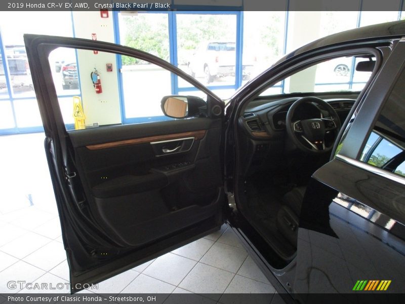 Crystal Black Pearl / Black 2019 Honda CR-V EX AWD