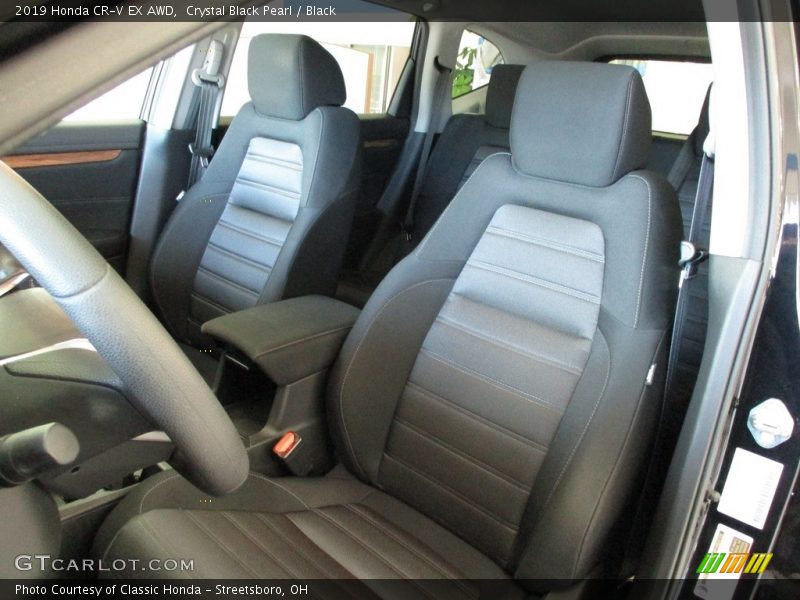 Crystal Black Pearl / Black 2019 Honda CR-V EX AWD