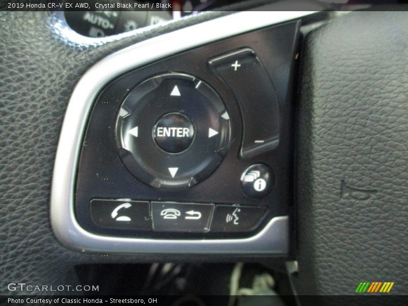 Crystal Black Pearl / Black 2019 Honda CR-V EX AWD