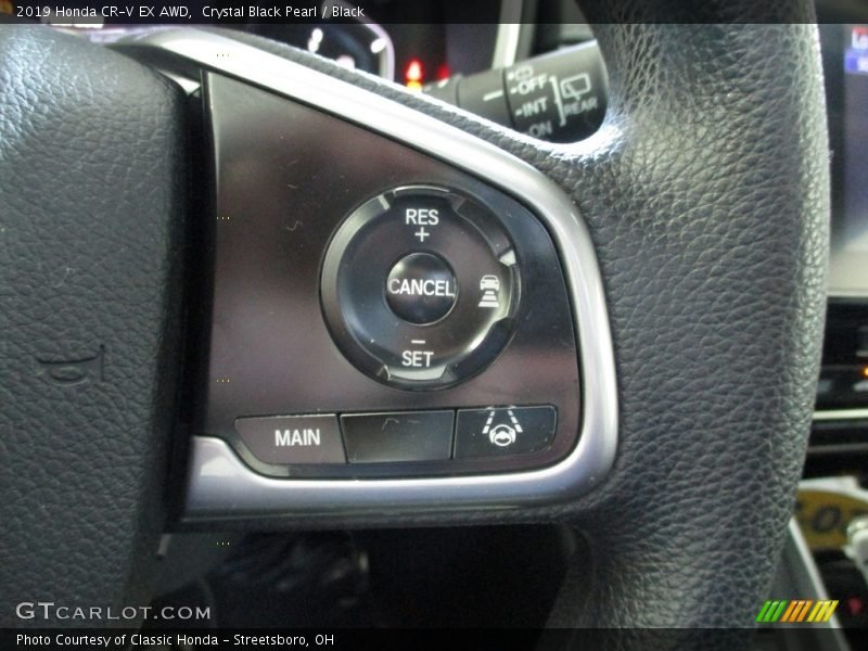 Crystal Black Pearl / Black 2019 Honda CR-V EX AWD