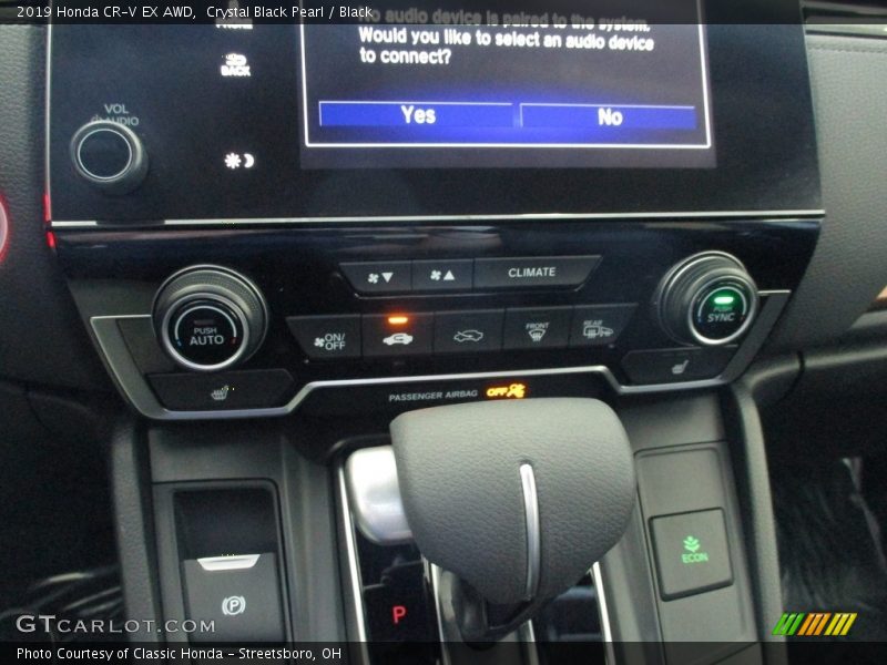 Crystal Black Pearl / Black 2019 Honda CR-V EX AWD