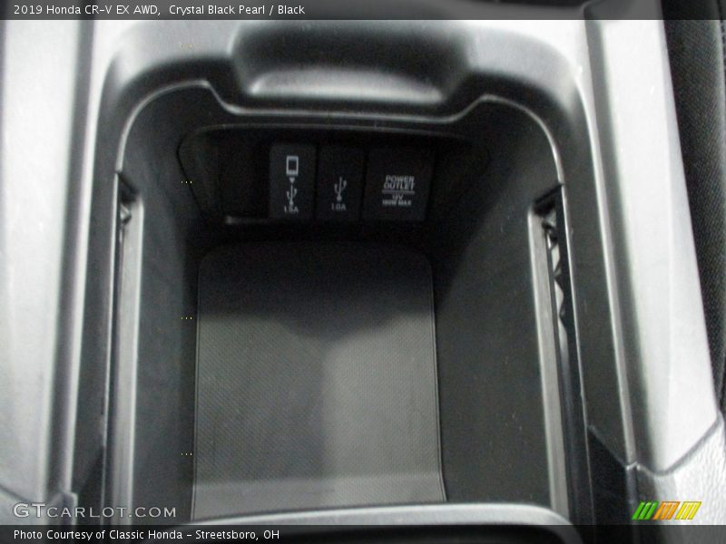 Crystal Black Pearl / Black 2019 Honda CR-V EX AWD