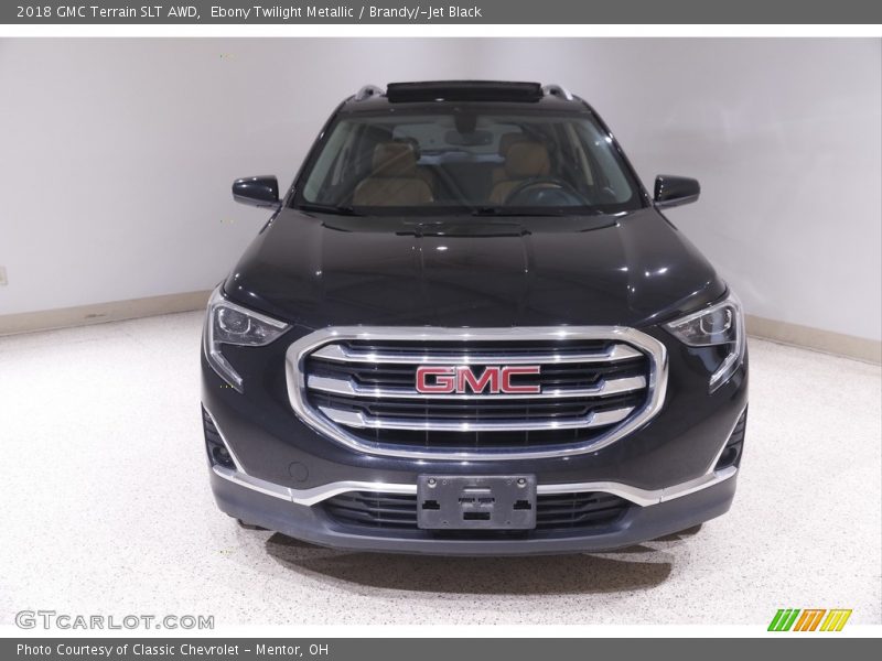 Ebony Twilight Metallic / Brandy/­Jet Black 2018 GMC Terrain SLT AWD