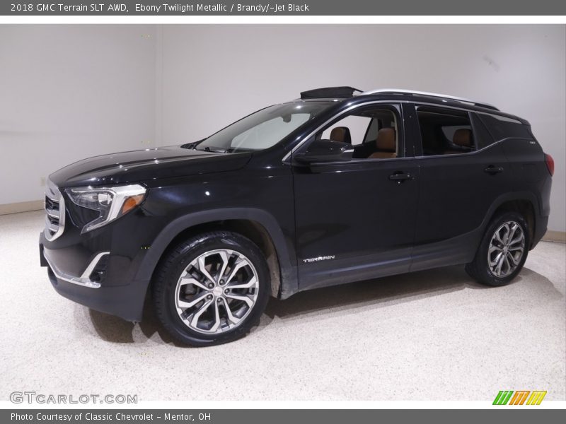 Ebony Twilight Metallic / Brandy/­Jet Black 2018 GMC Terrain SLT AWD