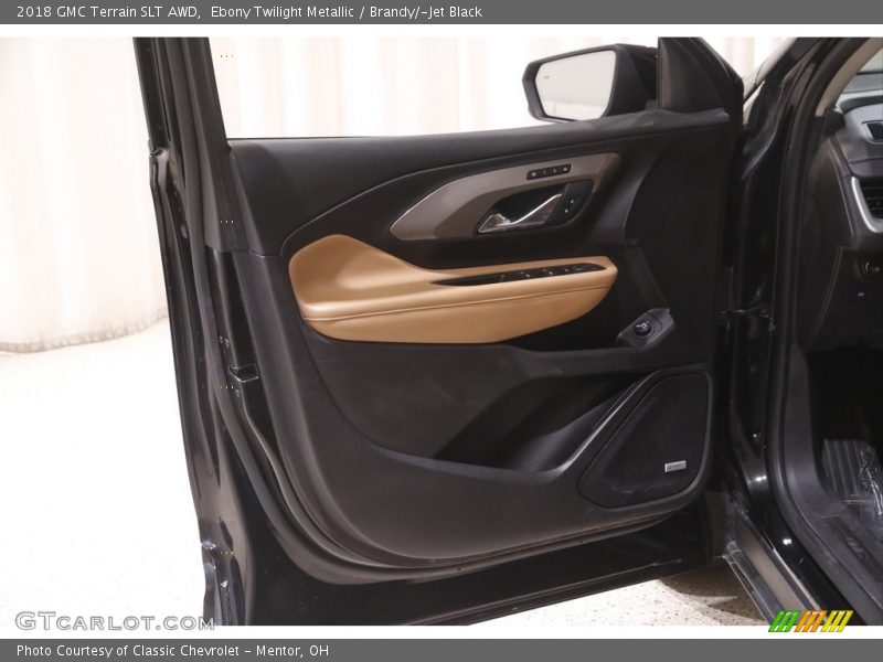 Ebony Twilight Metallic / Brandy/­Jet Black 2018 GMC Terrain SLT AWD