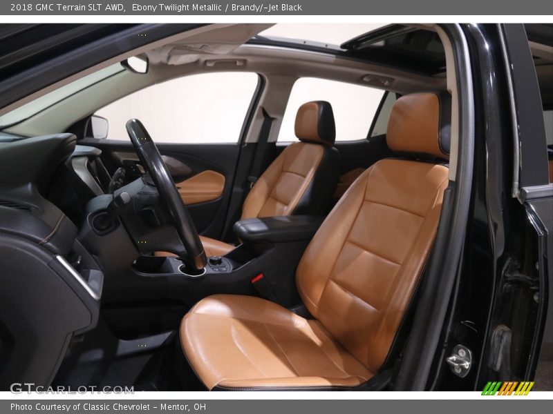 Ebony Twilight Metallic / Brandy/­Jet Black 2018 GMC Terrain SLT AWD
