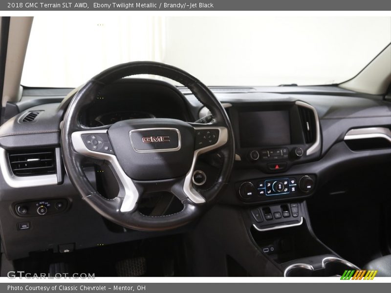 Ebony Twilight Metallic / Brandy/­Jet Black 2018 GMC Terrain SLT AWD