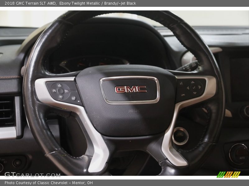 Ebony Twilight Metallic / Brandy/­Jet Black 2018 GMC Terrain SLT AWD