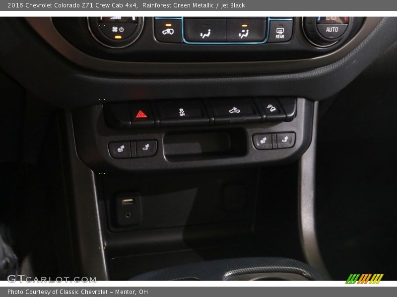 Rainforest Green Metallic / Jet Black 2016 Chevrolet Colorado Z71 Crew Cab 4x4