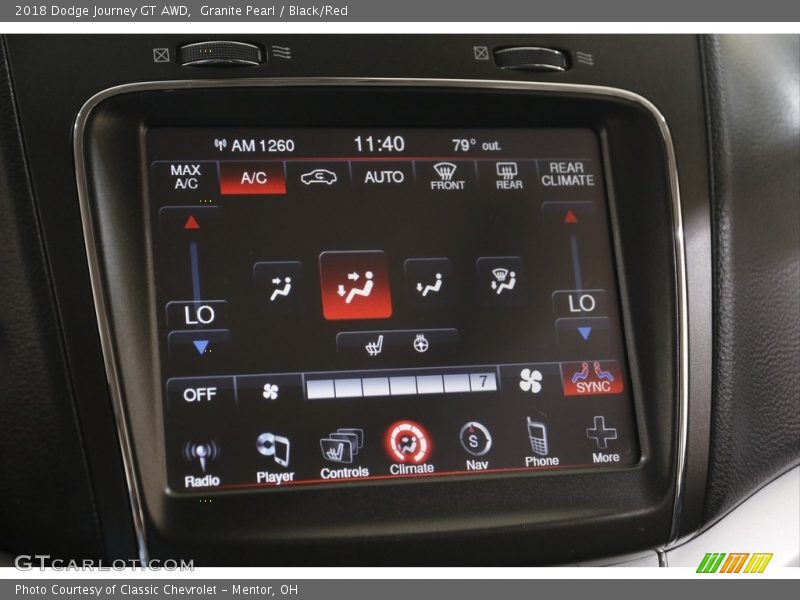 Controls of 2018 Journey GT AWD