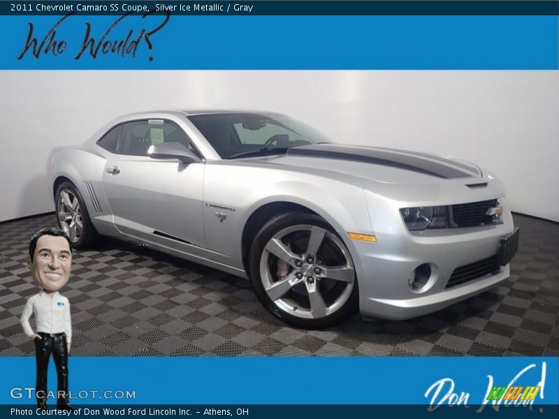 Silver Ice Metallic / Gray 2011 Chevrolet Camaro SS Coupe