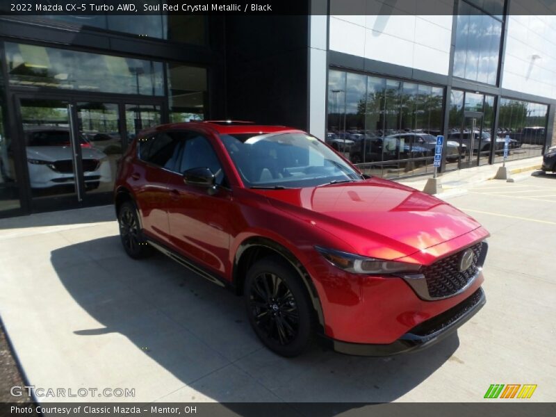 Soul Red Crystal Metallic / Black 2022 Mazda CX-5 Turbo AWD